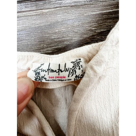 Intimately Free People Pippa V-Wire Bodysuit White Size Medium EUC - Picture 4 of 6